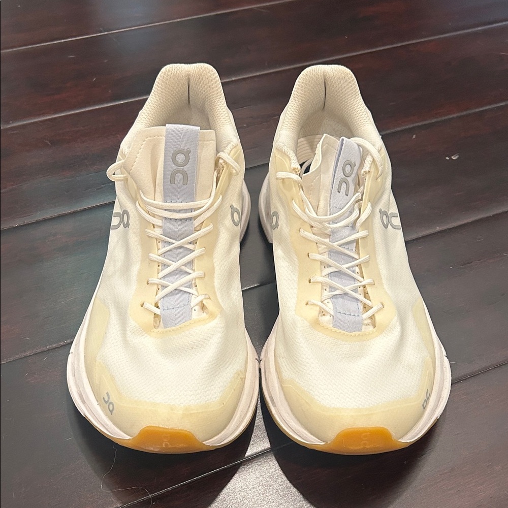 On Cloudnova Form White Ivory Athletic Running Comfort Sneakers